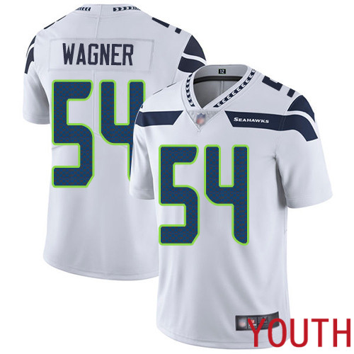 Seattle Seahawks Limited White Youth Bobby Wagner Road Jersey NFL Football #54 Vapor Untouchable